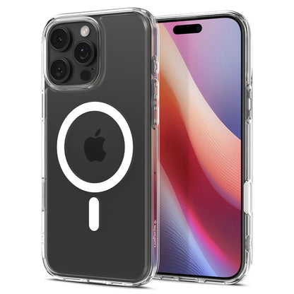 Husa MagSafe pentru Apple iPhone 16 Pro, Spigen, Ultra Hybrid T, Alba ACS08512
