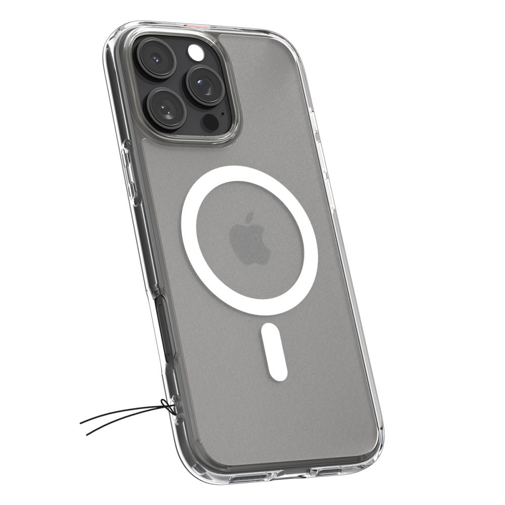 Husa MagSafe pentru Apple iPhone 16 Pro, Spigen, Ultra Hybrid, Transparenta Satinata ACS08133
