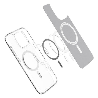 Husa MagSafe pentru Apple iPhone 16 Pro, Spigen, Ultra Hybrid, Transparenta Satinata ACS08133