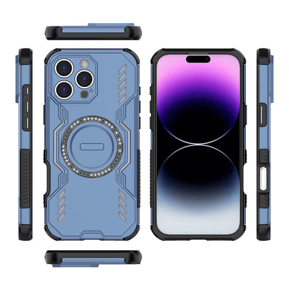 Husa MagSafe pentru Apple iPhone 16 Pro, Techsuit, ArmorMag, Albastra