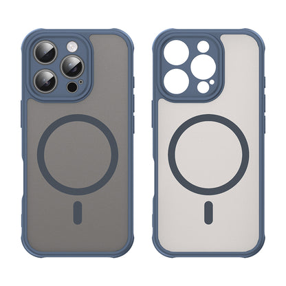 Husa MagSafe pentru Apple iPhone 16 Pro, Techsuit, HaloFrost II, Bleumarin