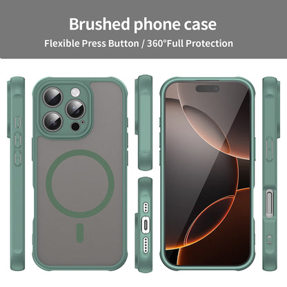 Husa MagSafe pentru Apple iPhone 16 Pro, Techsuit, HaloFrost II, Verde