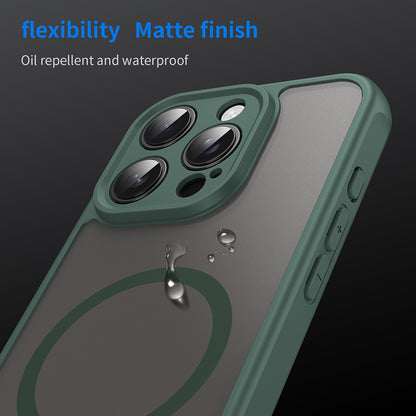 Husa MagSafe pentru Apple iPhone 16 Pro, Techsuit, HaloFrost II, Verde