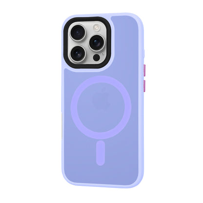 Husa MagSafe pentru Apple iPhone 16 Pro, Techsuit, HaloFrost, Mov Deschis