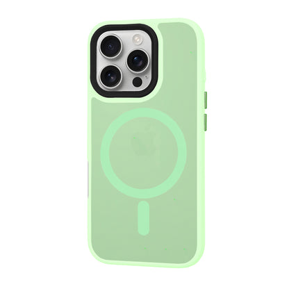 Husa MagSafe pentru Apple iPhone 16 Pro, Techsuit, HaloFrost, Verde Deschis