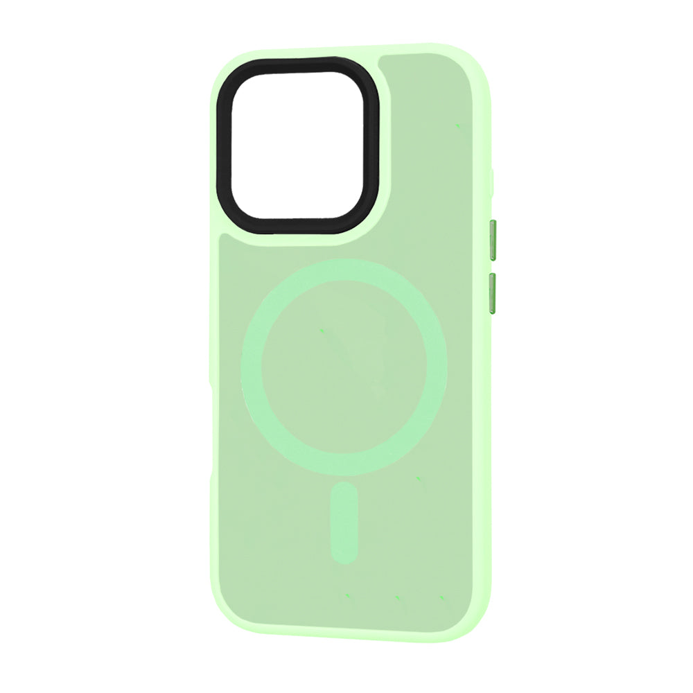Husa MagSafe pentru Apple iPhone 16 Pro, Techsuit, HaloFrost, Verde Deschis