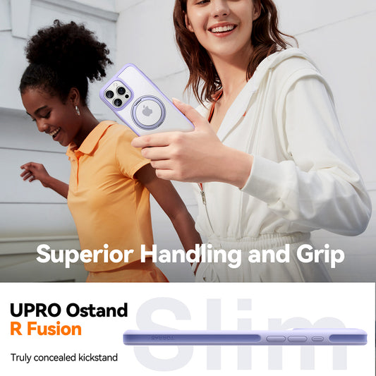 Husa MagSafe pentru Apple iPhone 16 Pro, Torras, Ostand R Fusion, Neagra