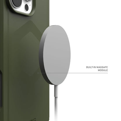 Husa MagSafe pentru Apple iPhone 16 Pro, Urban Armor Gear, Essential Armor, Verde