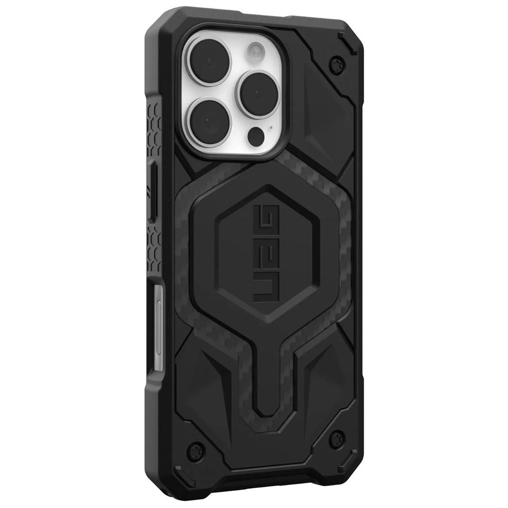 Husa MagSafe pentru Apple iPhone 16 Pro, Urban Armor Gear, Monarch Pro Carbon, Neagra