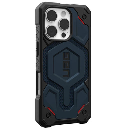 Husa MagSafe pentru Apple iPhone 16 Pro, Urban Armor Gear, Monarch Pro Kevlar, Bleumarin