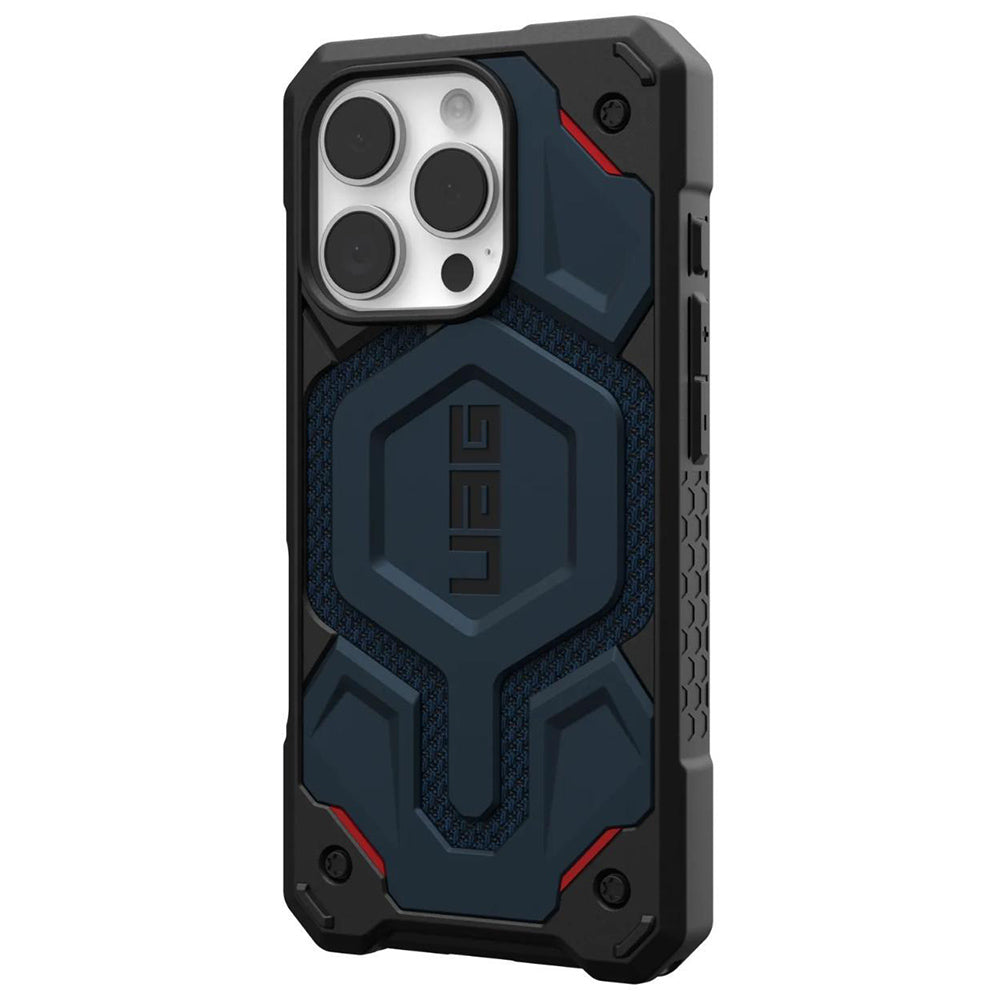 Husa MagSafe pentru Apple iPhone 16 Pro, Urban Armor Gear, Monarch Pro Kevlar, Bleumarin