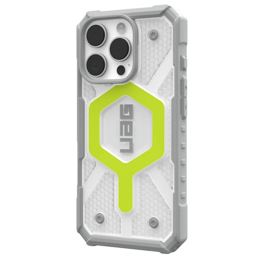 Husa MagSafe pentru Apple iPhone 16 Pro, Urban Armor Gear, Pathfinder Clear, Verde