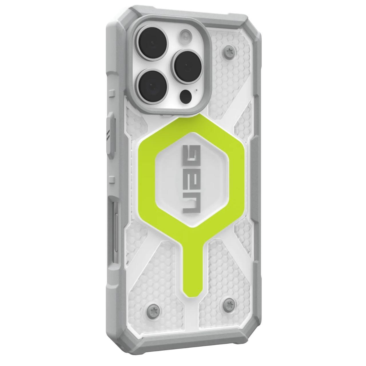 Husa MagSafe pentru Apple iPhone 16 Pro, Urban Armor Gear, Pathfinder Clear, Verde