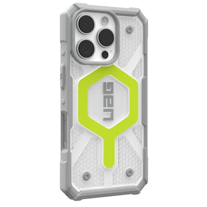 Husa MagSafe pentru Apple iPhone 16 Pro, Urban Armor Gear, Pathfinder Clear, Verde