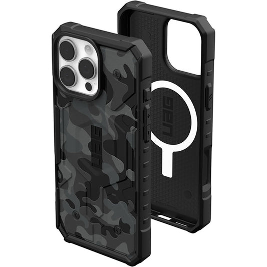 Husa MagSafe pentru Apple iPhone 16 Pro, Urban Armor Gear, Pathfinder SE Midnight Camo, Camuflaj