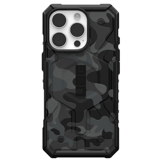 Husa MagSafe pentru Apple iPhone 16 Pro, Urban Armor Gear, Pathfinder SE Midnight Camo, Camuflaj