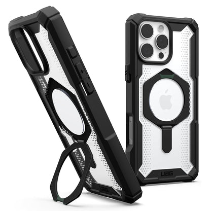 Husa MagSafe pentru Apple iPhone 16 Pro, Urban Armor Gear, Plasma XTE, Neagra Transparenta