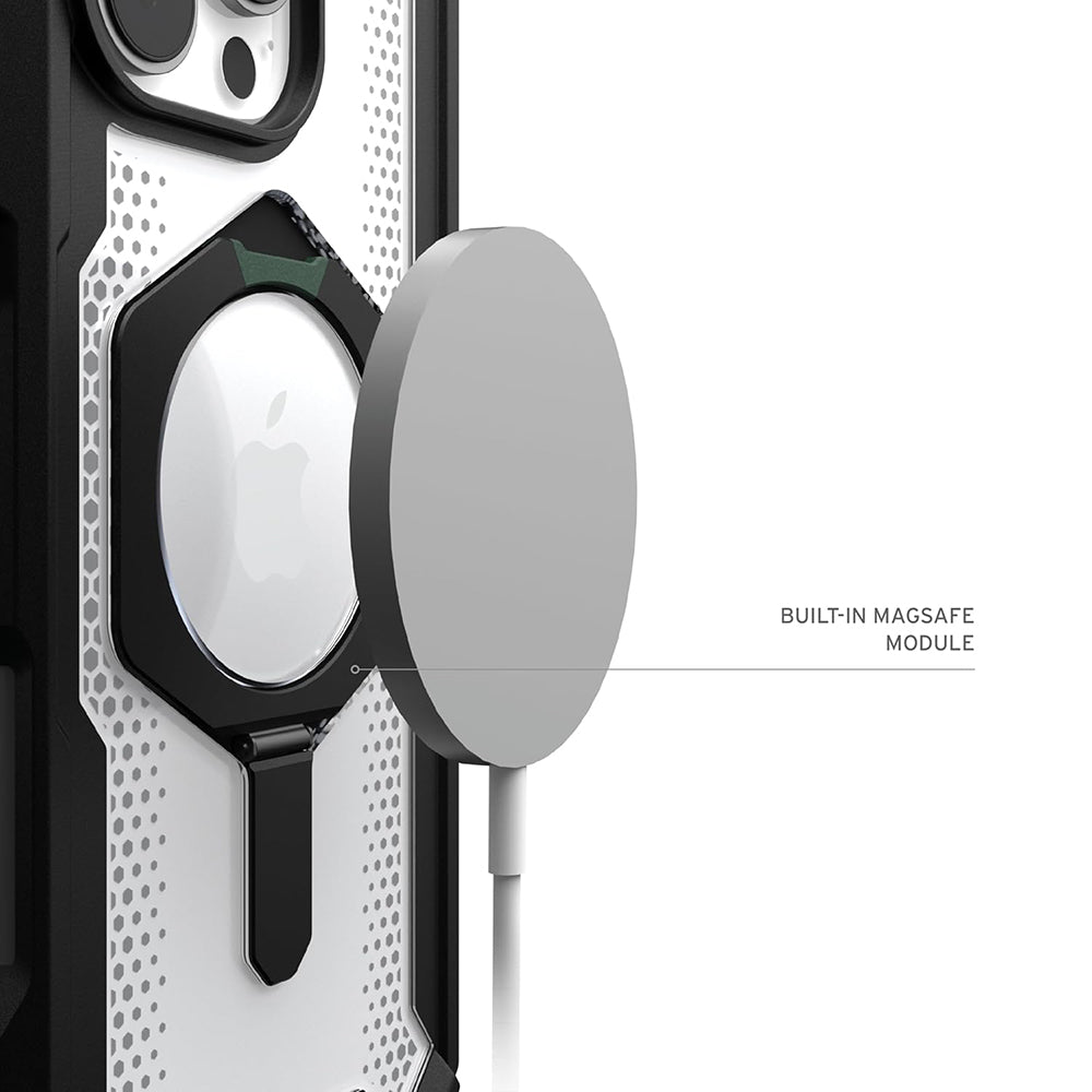 Husa MagSafe pentru Apple iPhone 16 Pro, Urban Armor Gear, Plasma XTE, Neagra Transparenta
