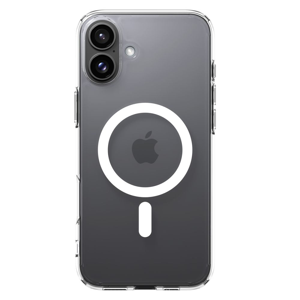 Husa MagSafe pentru Apple iPhone 16, Spigen, Ultra Hybrid, Alba