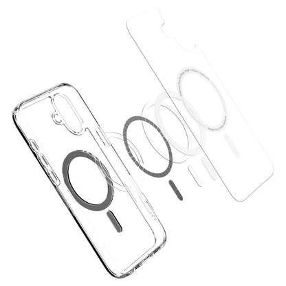 Husa MagSafe pentru Apple iPhone 16, Spigen, Ultra Hybrid, Neagra ACS08206
