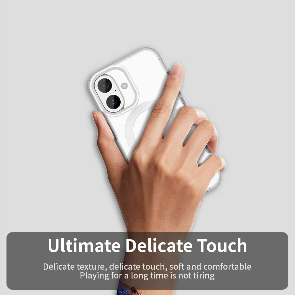 Husa MagSafe pentru Apple iPhone 16, Techsuit, CandyCase, Alba