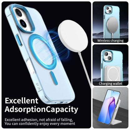 Husa MagSafe pentru Apple iPhone 16, Techsuit, CandyCase, Albastra
