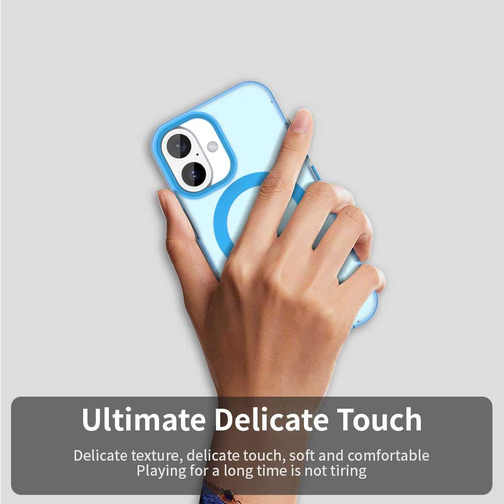 Husa MagSafe pentru Apple iPhone 16, Techsuit, CandyCase, Albastra