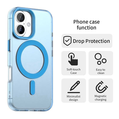 Husa MagSafe pentru Apple iPhone 16, Techsuit, CandyCase, Albastra