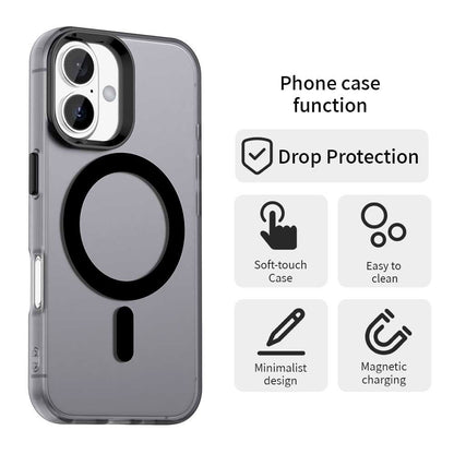 Husa MagSafe pentru Apple iPhone 16, Techsuit, CandyCase, Neagra