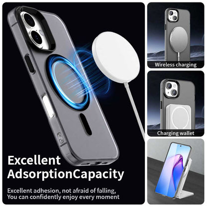Husa MagSafe pentru Apple iPhone 16, Techsuit, CandyCase, Neagra