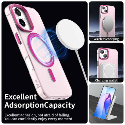 Husa MagSafe pentru Apple iPhone 16, Techsuit, CandyCase, Roz