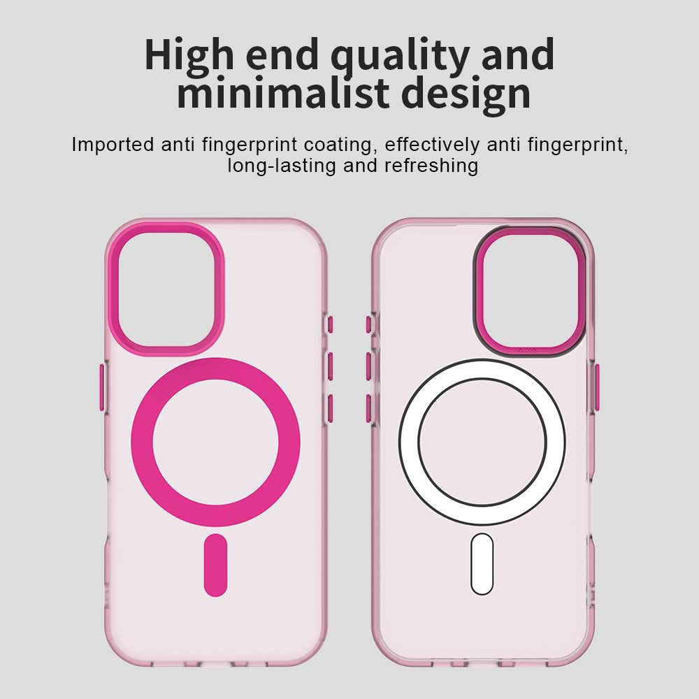 Husa MagSafe pentru Apple iPhone 16, Techsuit, CandyCase, Roz