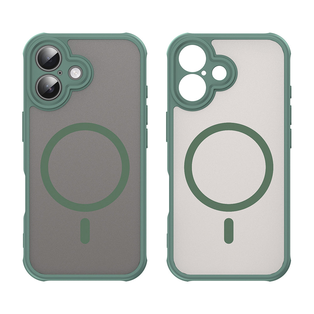 Husa MagSafe pentru Apple iPhone 16, Techsuit, HaloFrost II, Verde