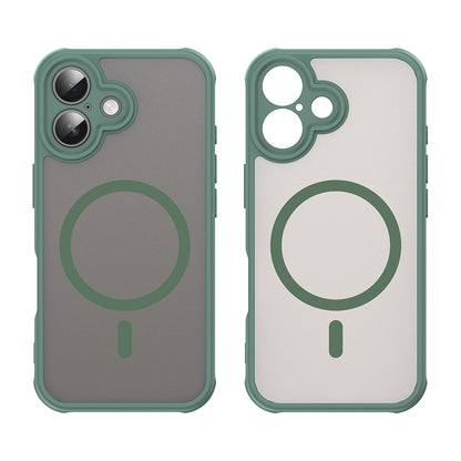 Husa MagSafe pentru Apple iPhone 16, Techsuit, HaloFrost II, Verde