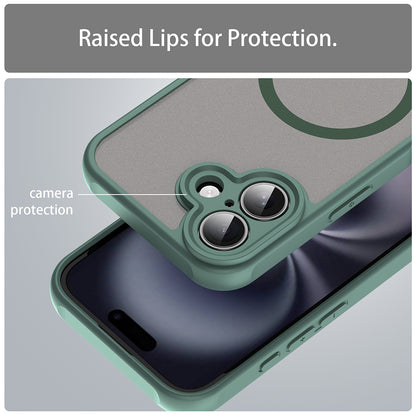 Husa MagSafe pentru Apple iPhone 16, Techsuit, HaloFrost II, Verde