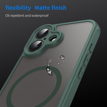 Husa MagSafe pentru Apple iPhone 16, Techsuit, HaloFrost II, Verde