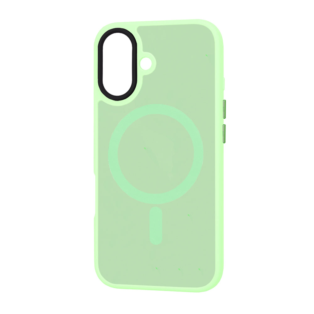 Husa MagSafe pentru Apple iPhone 16, Techsuit, HaloFrost, Verde Deschis