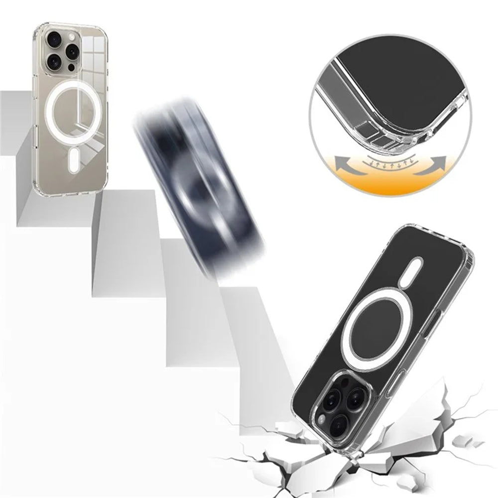 Husa MagSafe pentru Apple iPhone 16, Techsuit, Pro, Transparenta