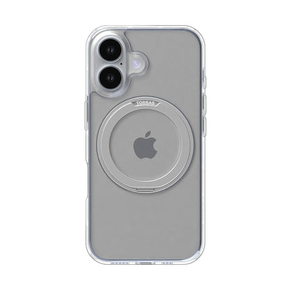Husa MagSafe pentru Apple iPhone 16, Torras, Ostand Pro, Transparenta