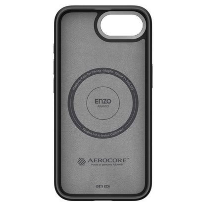 Husa MagSafe pentru Apple iPhone 17e / 16e, Spigen, Enzo Aramid, Neagra Mata