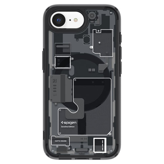 Husa MagSafe pentru Apple iPhone 17e / 16e, Spigen, Ultra Hybrid Zero One, Neagra