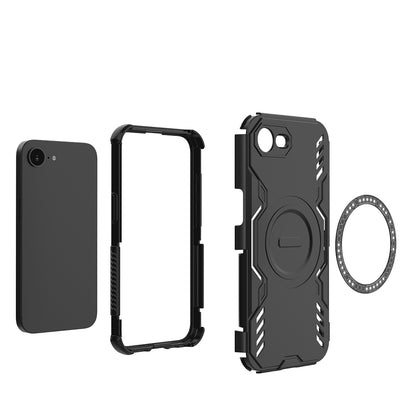 Husa MagSafe pentru Apple iPhone 17e / 16e, Techsuit, ArmorMag, Neagra