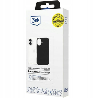 Husa MagSafe pentru Apple iPhone 17, 3MK, Hardy, Neagra