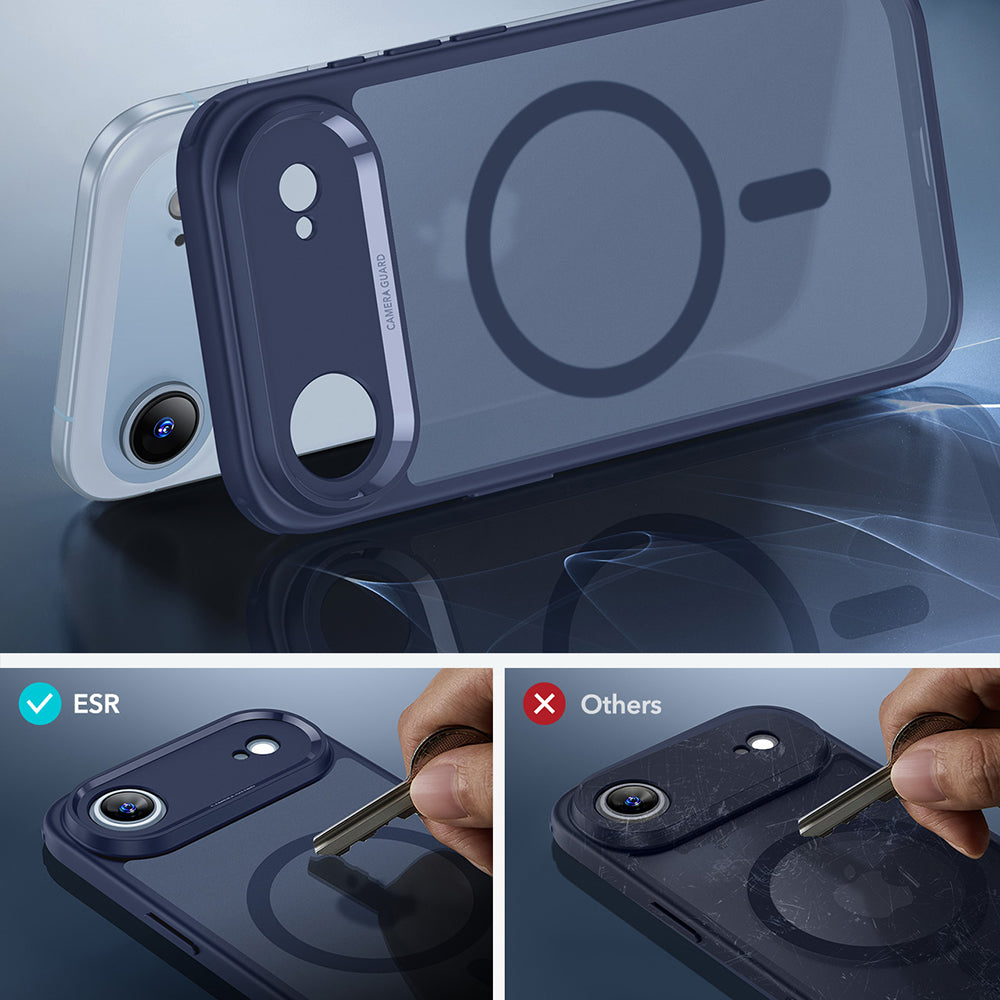 Husa MagSafe pentru Apple iPhone 17 Air, ESR, Classic Hybrid, Albastra Satinata