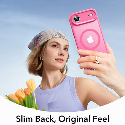Husa MagSafe pentru Apple iPhone 17 Air, ESR, Classic Hybrid, Roz Satinata