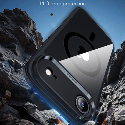 Husa MagSafe pentru Apple iPhone 17 Air, ESR, Classic Hybrid, Neagra Transparenta