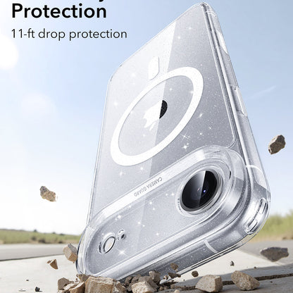 Husa MagSafe pentru Apple iPhone 17 Air, ESR, Classic Hybrid Shimmer, Transparenta