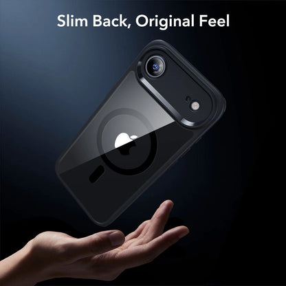 Husa MagSafe pentru Apple iPhone 17 Air, ESR, Classic Hybrid with Screen Protector, Neagra Transparenta