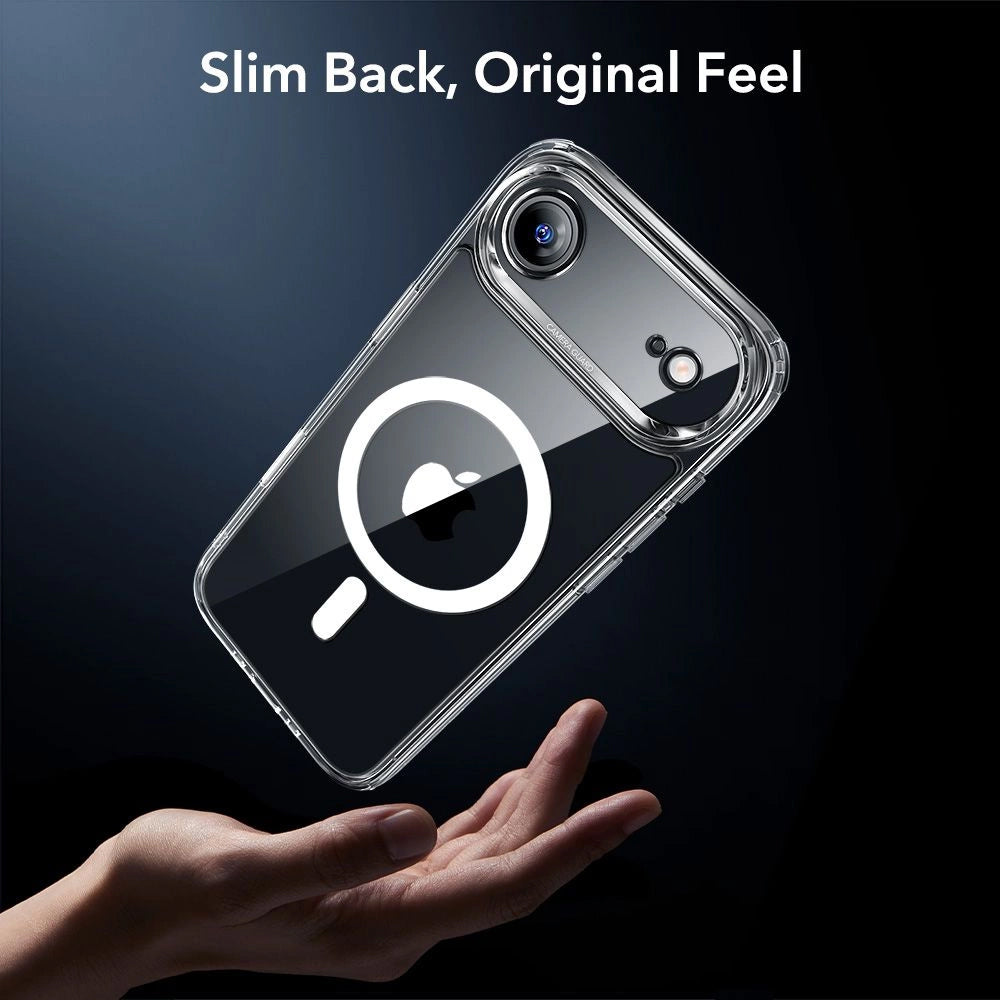 Husa MagSafe pentru Apple iPhone 17 Air, ESR, Classic Hybrid with Screen Protector, Transparenta