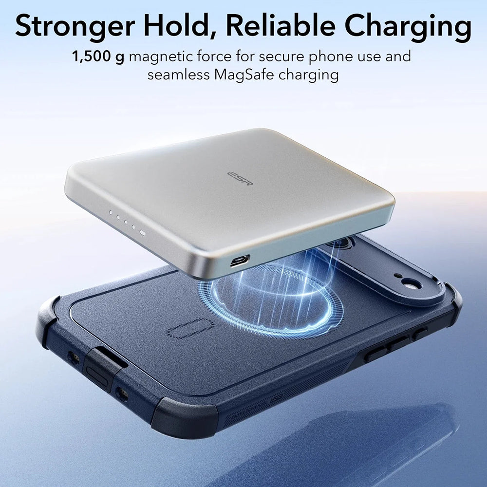 Husa MagSafe pentru Apple iPhone 17 Air, ESR, Cyber, Albastra